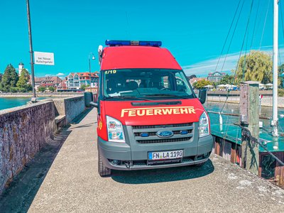 MTW der Feuerwehr Langenargen auf dem Landesteg