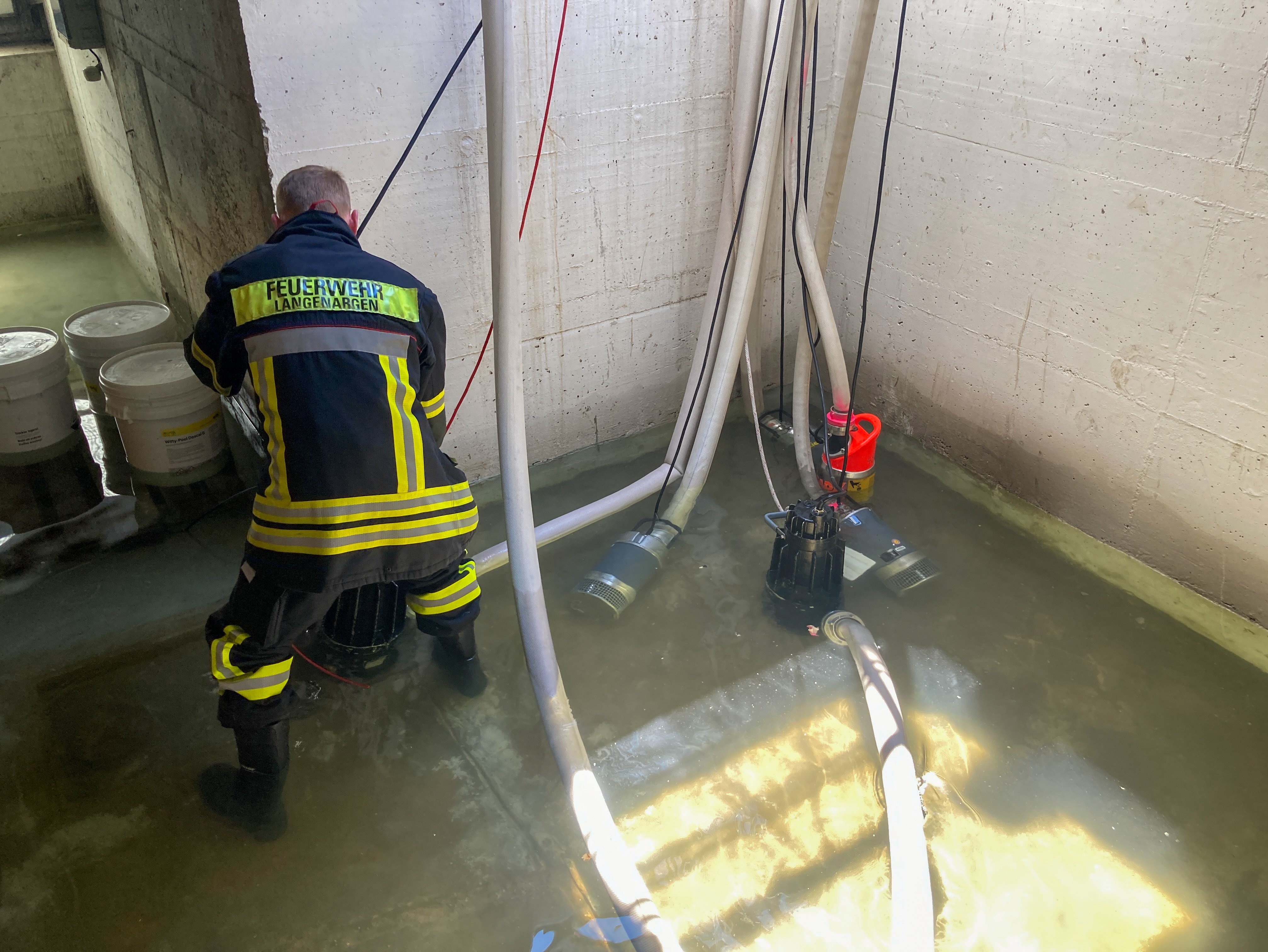 Tauchpumpen im Einsatz