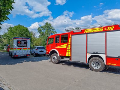 Person steckt im Schlick fest