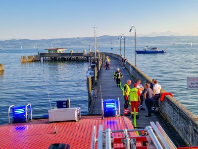 Brand auf Motorboot 1