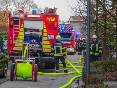 Brand in einem Mehrfamilienhaus